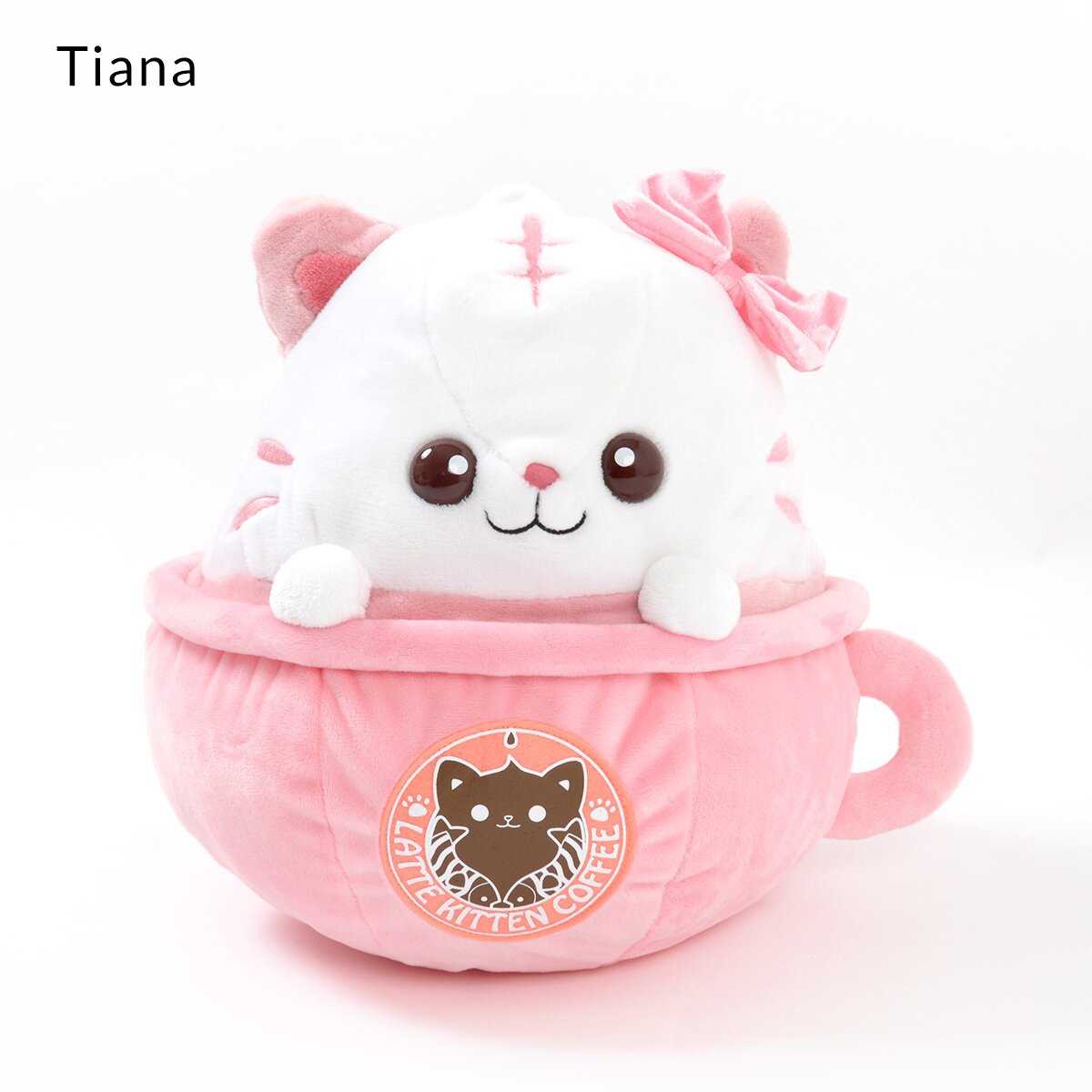 latte kitten coffee plush