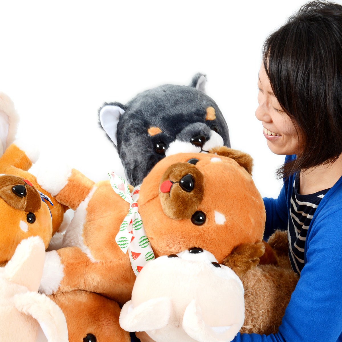 Mameshiba San Kyodai Dog Plush Collection: Jumbo & Big Assorted