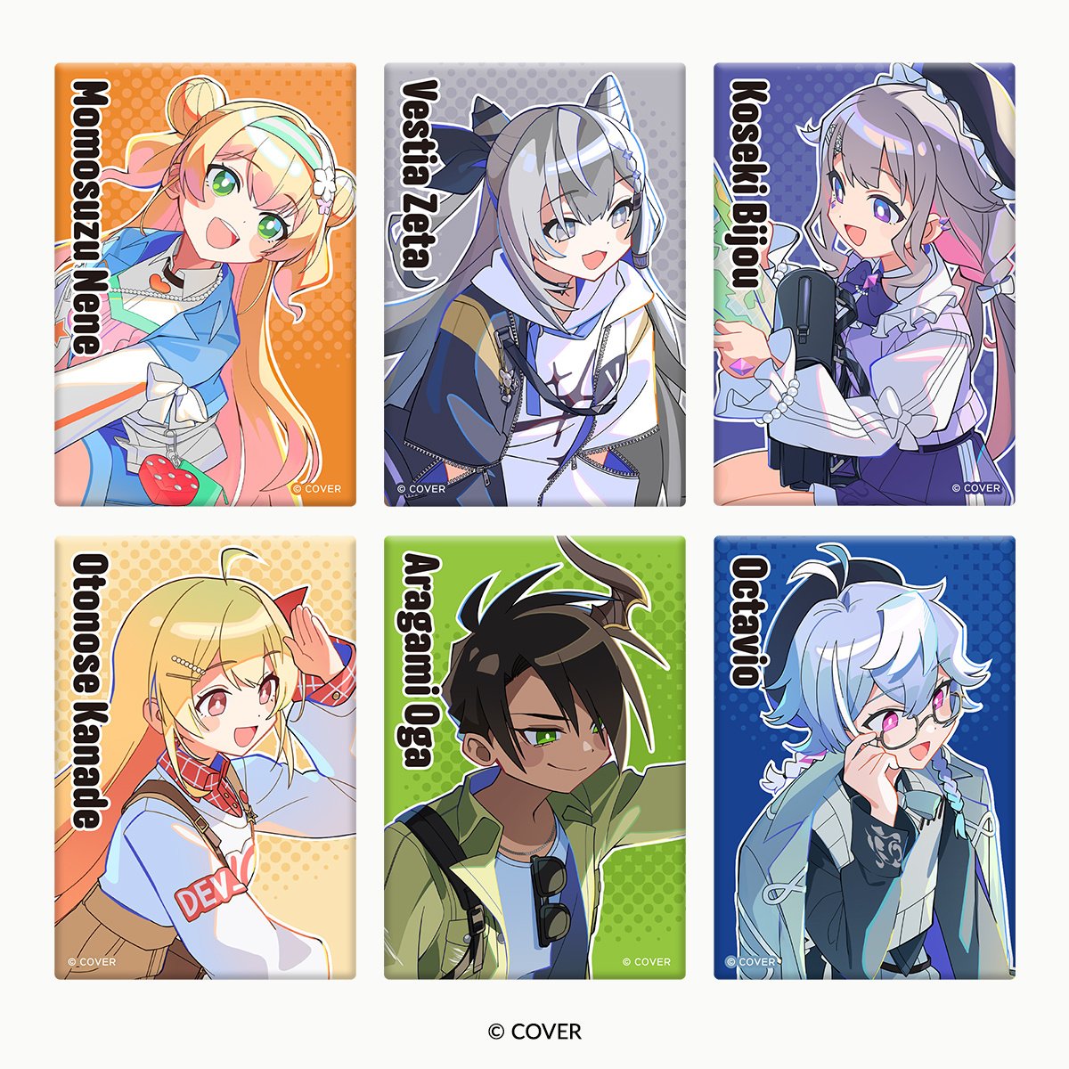 hololive Meet 2025 Square Tin Magnet - Vestia Zeta - Tokyo Otaku
