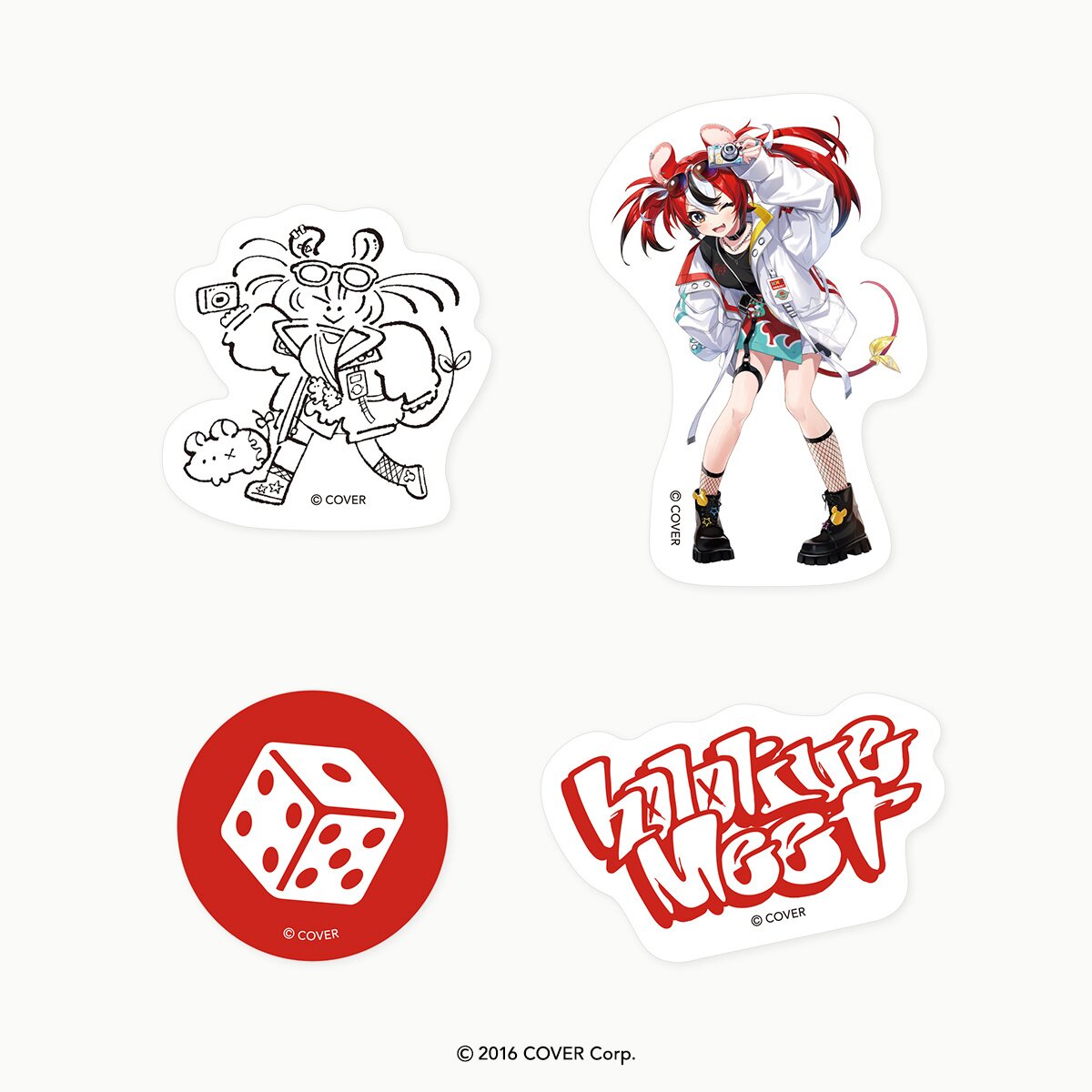 hololive Meet 2024 Die-Cut Sticker Set - Hakos Baelz - Tokyo Otaku