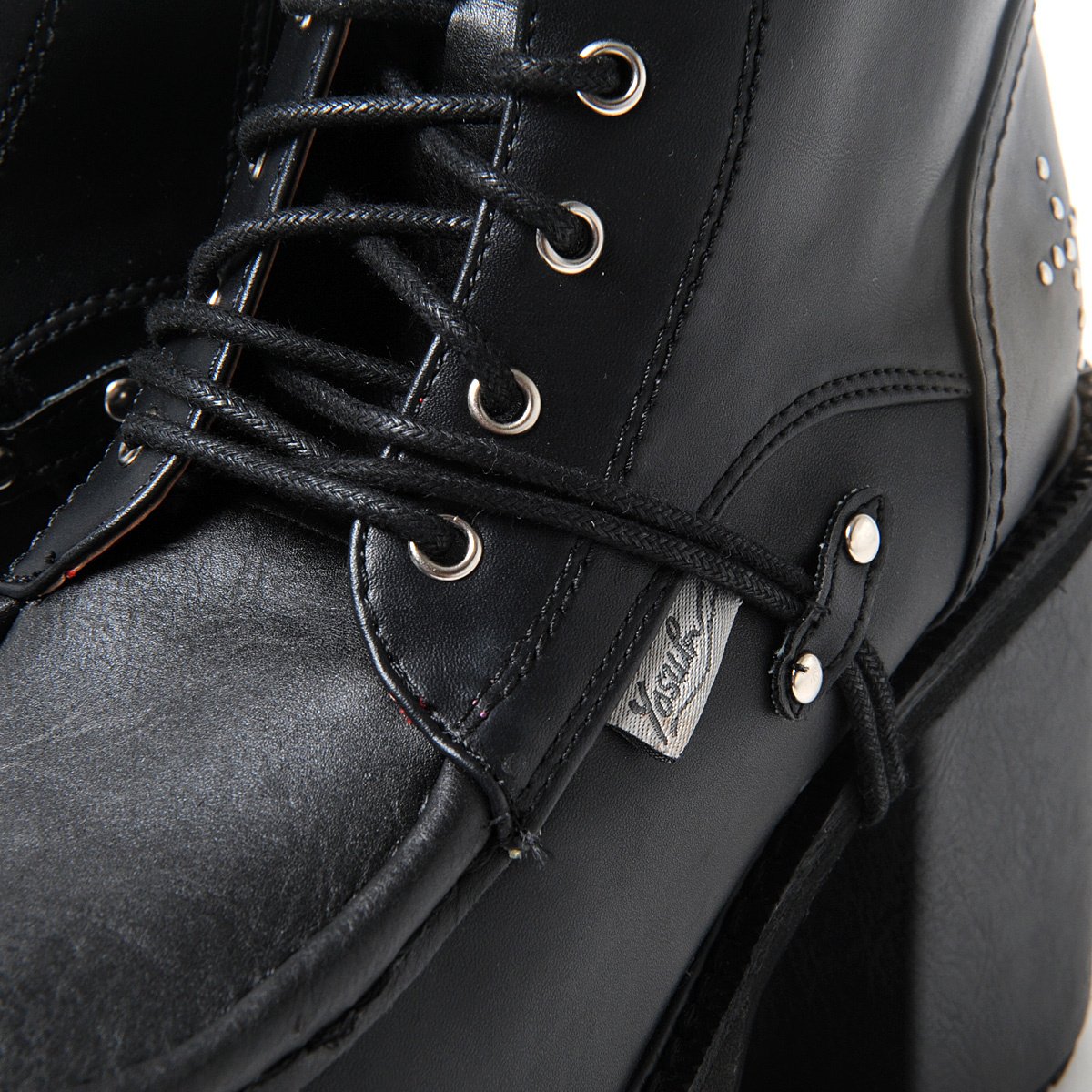 YOSUKE 2015SS Studded Cross Laced Boots: YOSUKE - Tokyo Otaku Mode