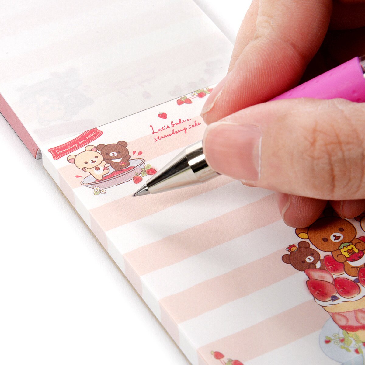 Cute kawaii Strawberry sticky note memo pad japanese stationery