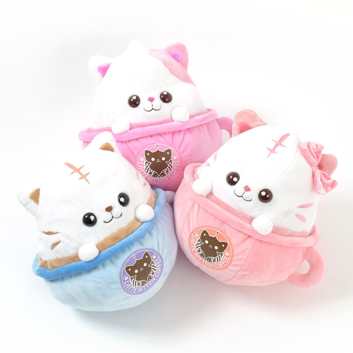 latte kitten coffee plush