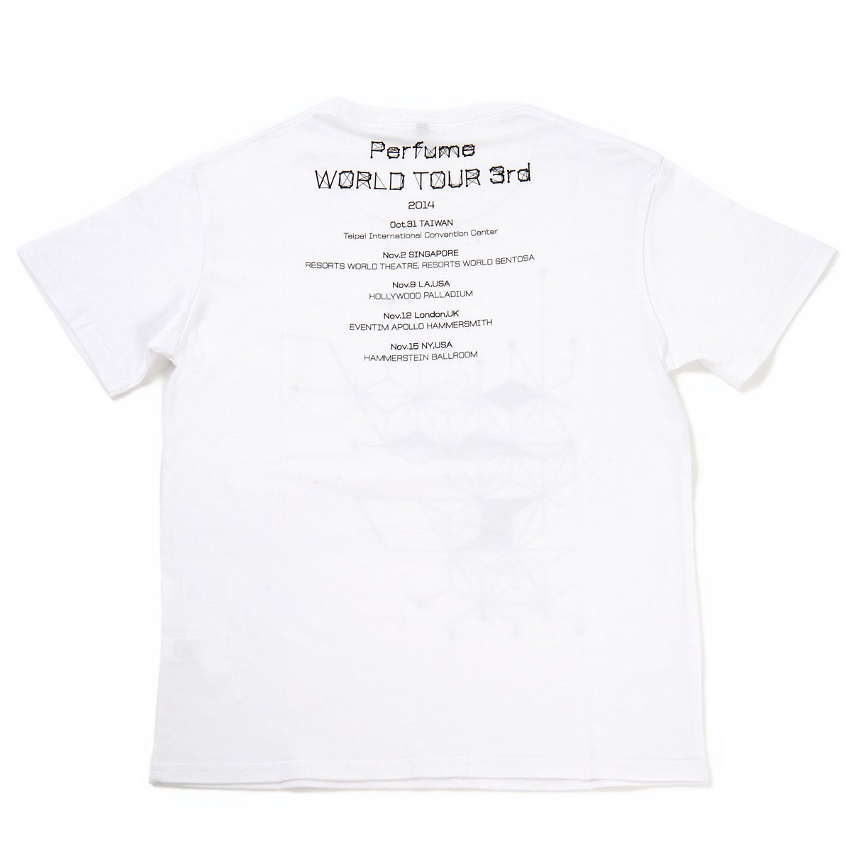 Perfume 3rd World Tour T-Shirt (White) - Tokyo Otaku Mode (TOM)