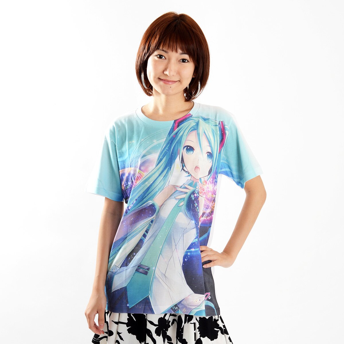 Hatsune Miku V3 Full Graphic White T-Shirt Ver. 2.0