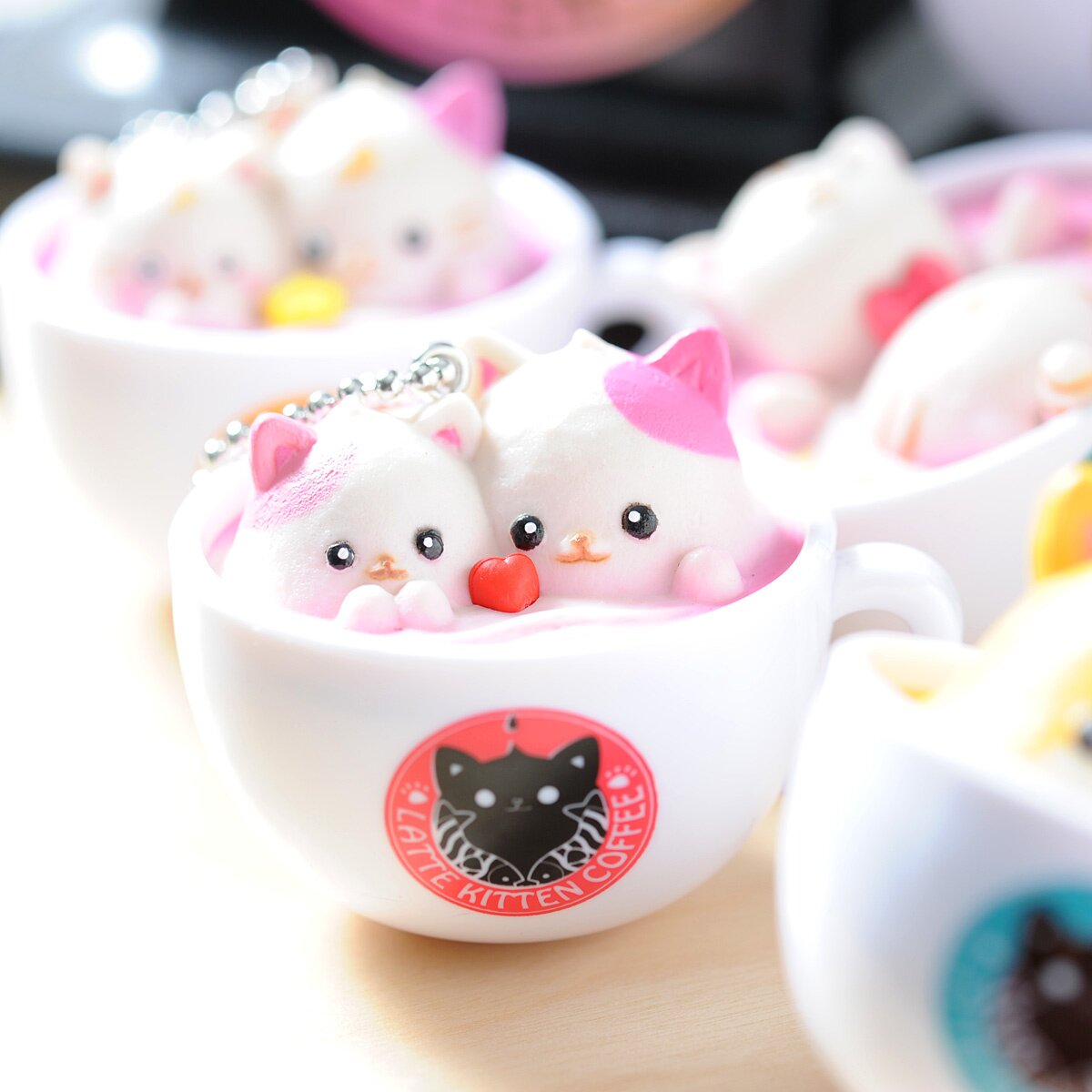 Latte Kitten Coffee New Flavor 2nd Cup (Ball Chain) - Tokyo Otaku