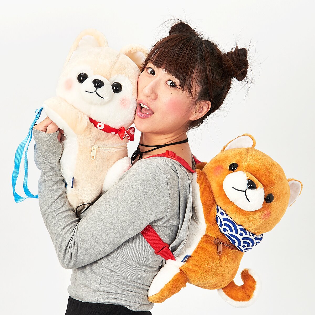 Mameshiba San Kyodai Piggyback Backpacks: Amuse - Tokyo Otaku Mode