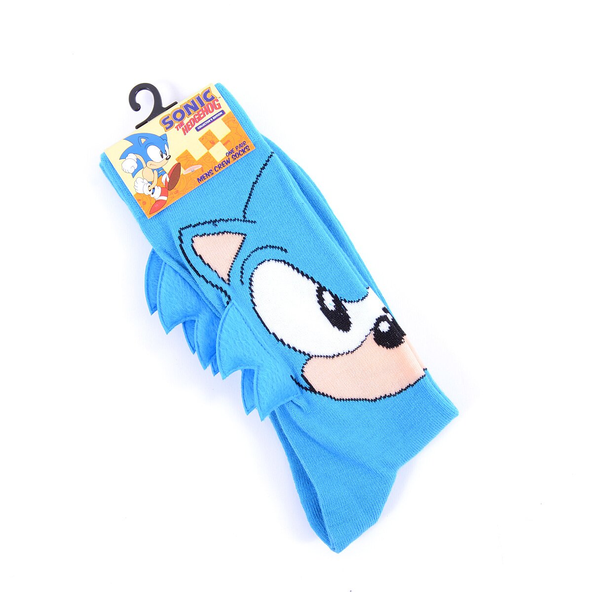 SONIC THE HEDGEHOG MEN'S SHADOW 360 CREW SOCKS BIOWORLD BRAND