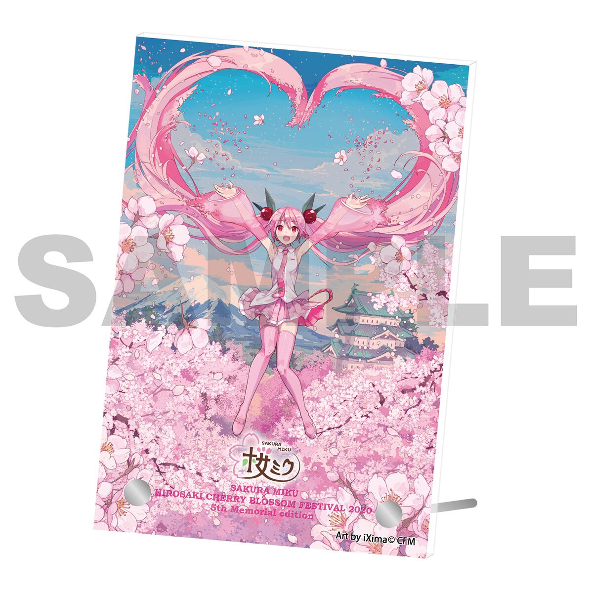 Sakura Miku x Hirosaki Sakura Festival 5th Memorial Acrylic Plate