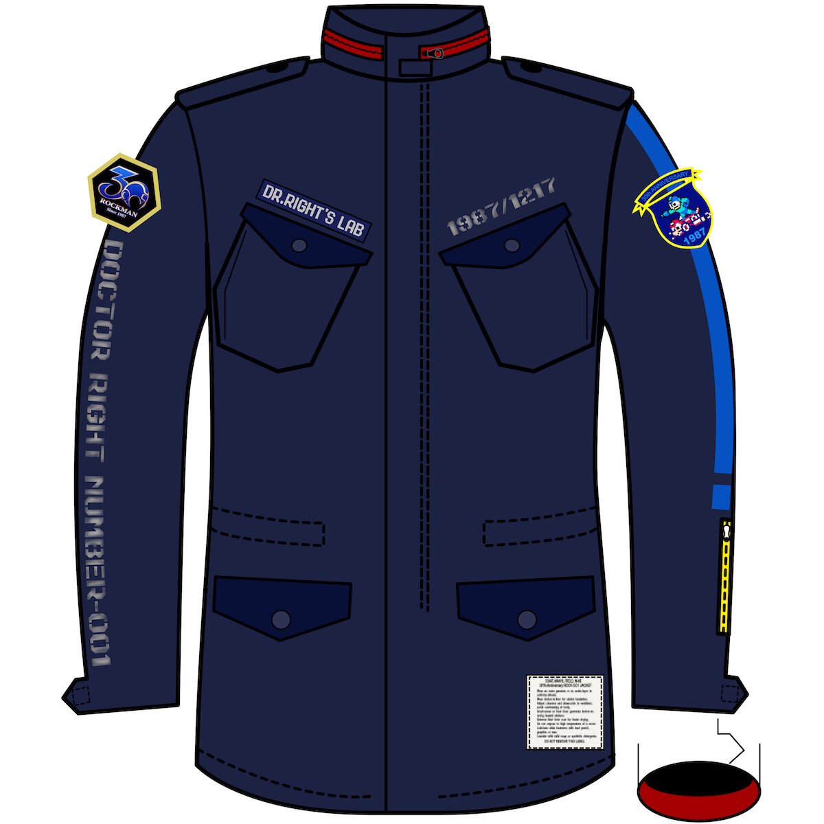 Mega Man 30th Anniversary Jacket: M65 Model - Tokyo Otaku