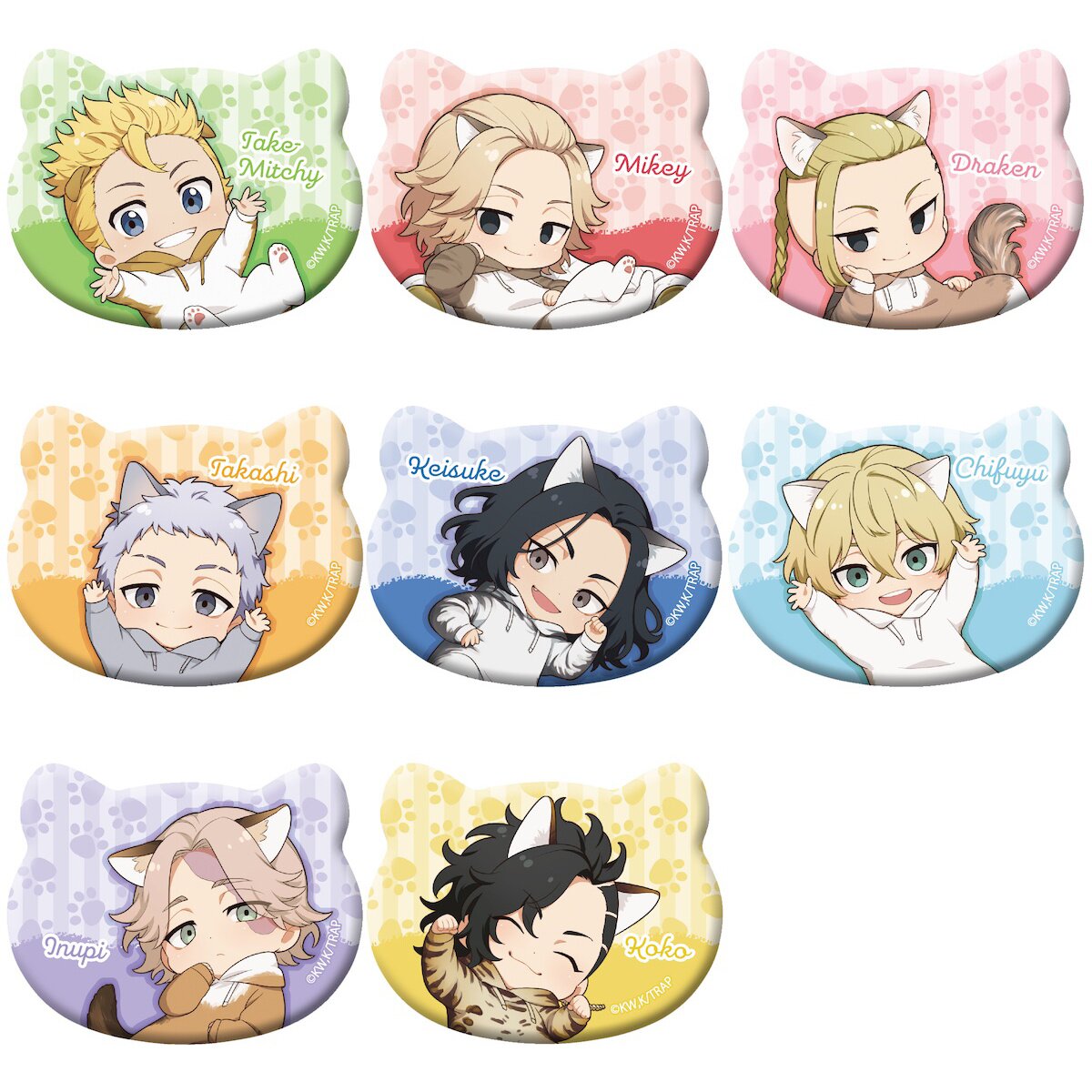 High Card Petanko Trading Can Badge (Set of 8) (Anime Toy) Hi-Res image list