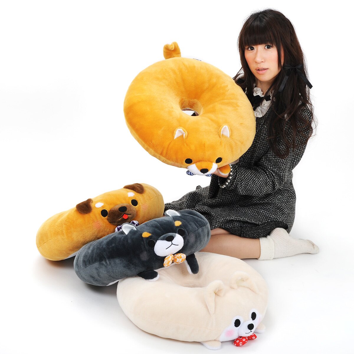 Mameshiba San Kyodai Dog Donut Cushions - Tokyo Otaku Mode (TOM)