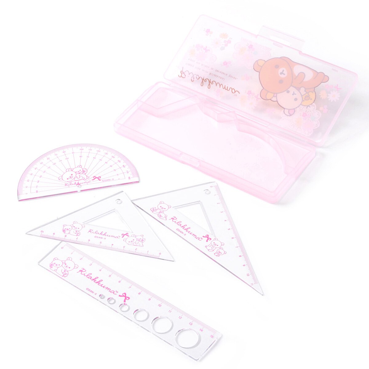 Happy School Ruler Set Rilakkuma