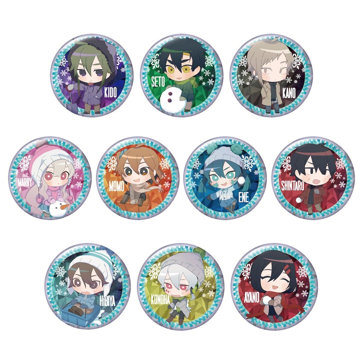 Kagerou Project ピンバッジ Kagerou Project Winter Ver. Kirakira Pin Badge Collection