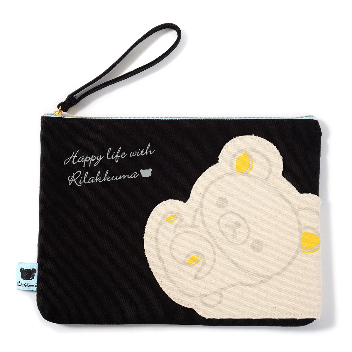 Rilakkuma Die-Cut Pocket Canvas Flat Pouch: San-X - Tokyo Otaku Mode (TOM)