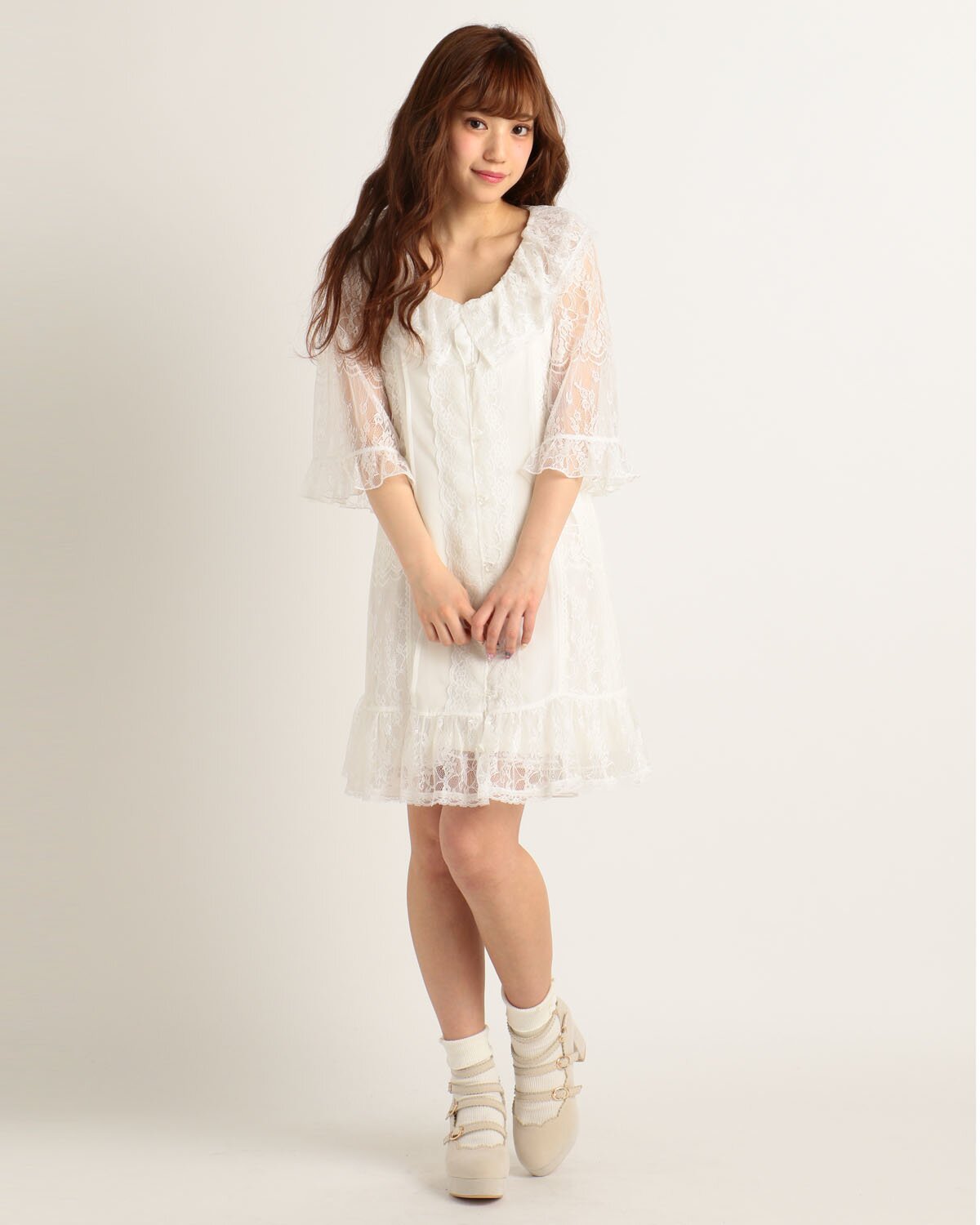 パーティードレス Lysa Asymmetrical Flounce Lace Dress LIZ LISA Lace Dress: LIZ LISA - Tokyo Otaku Mode (TOM)