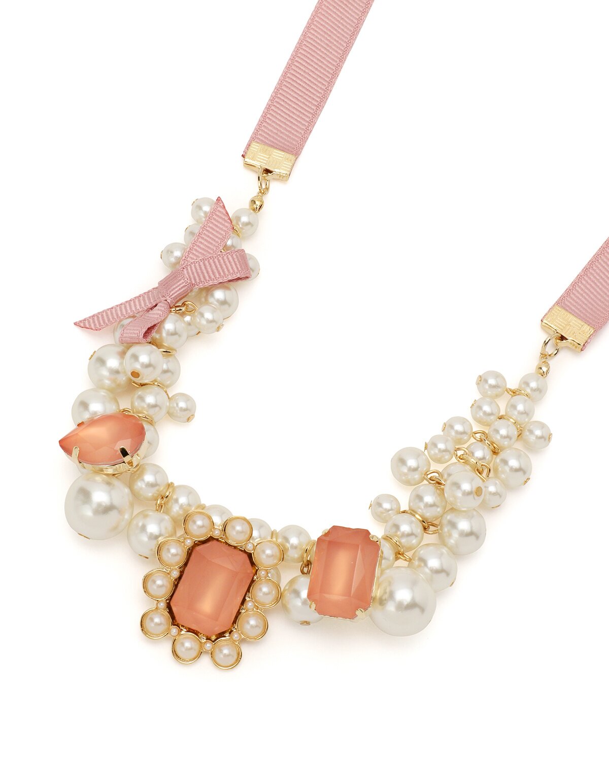 LIZ LISA Jeweled Ribbon Necklace: LIZ LISA - Tokyo Otaku