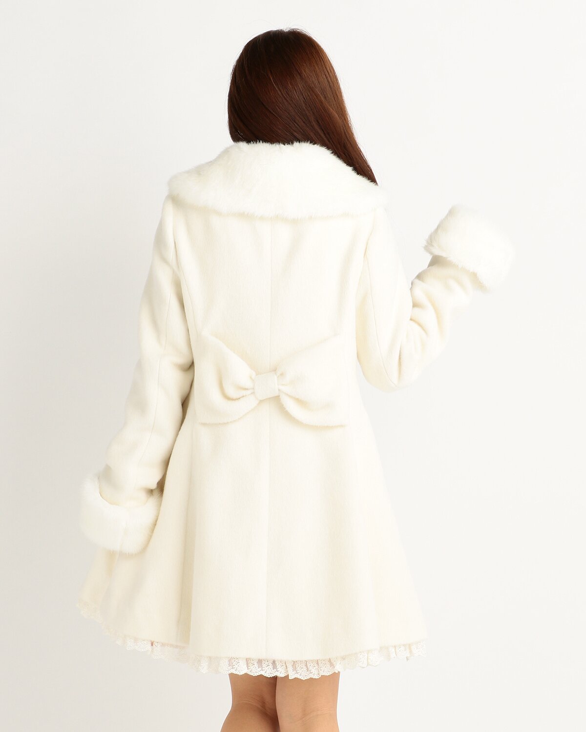 ★即購入可parisienne ribbon 2way fur coate ☆即購入可parisienne ribbon 2way fur coate AW新作 parisienne