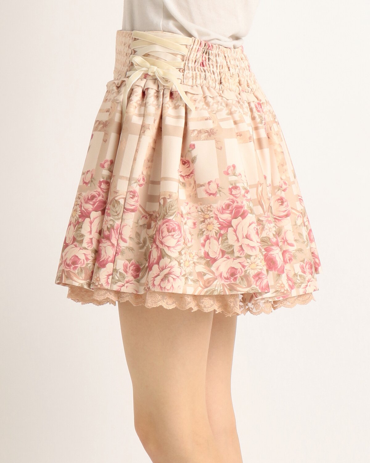 LIZ LISA Flower Check Pattern Sukapan Skirt - Tokyo Otaku Mode (TOM)