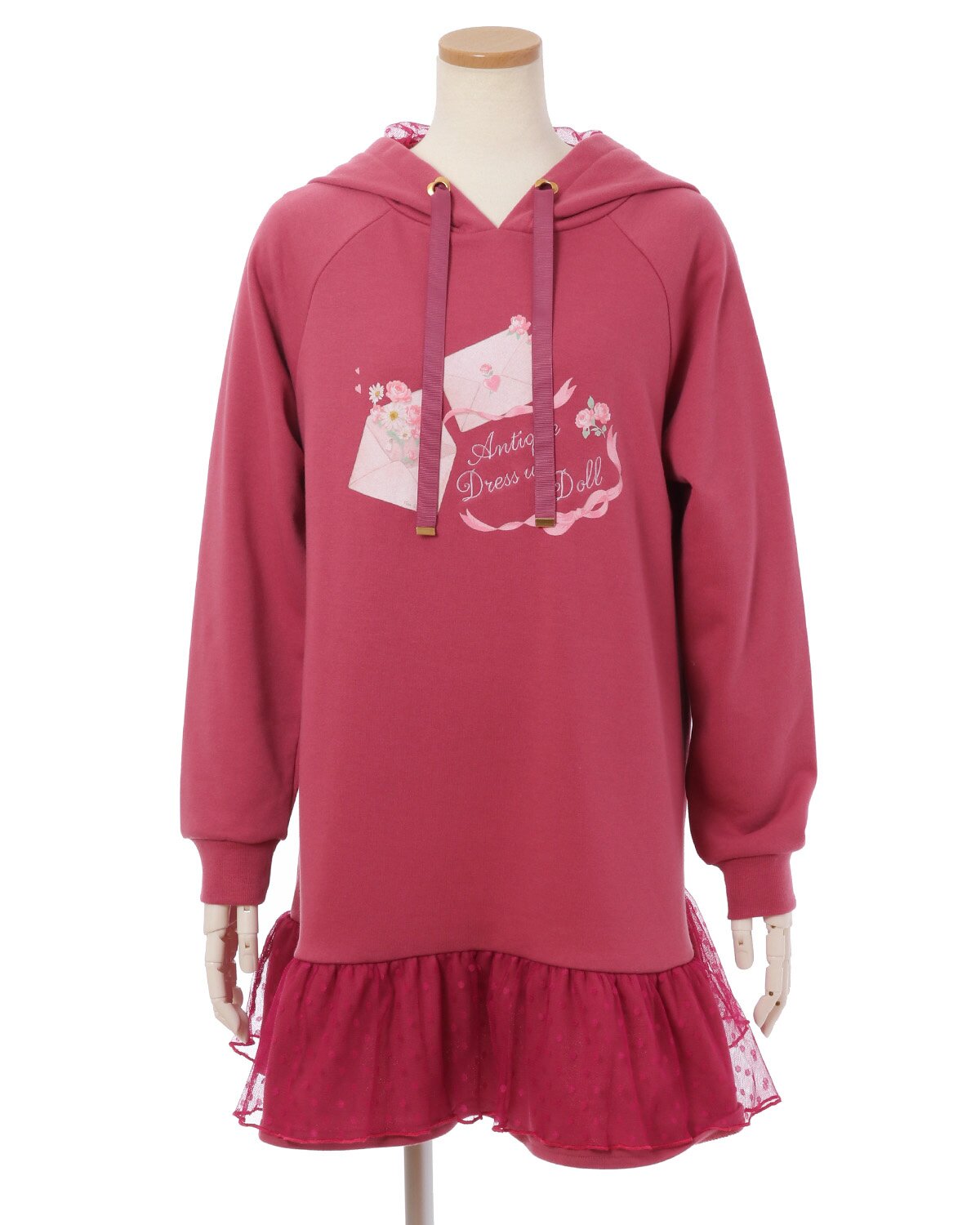 LIZ LISA Love Letter Fleece-Lined Hoodie Dress: LIZ LISA - Tokyo
