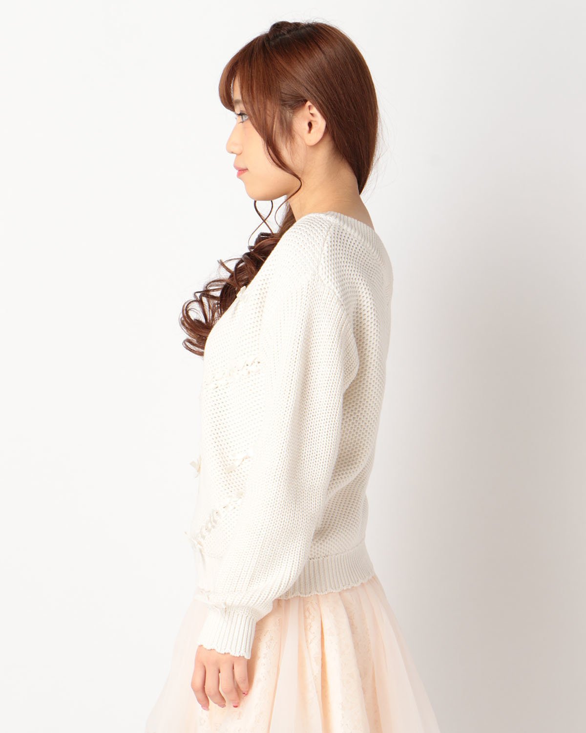 LIZ LISA Ribbon Knit Long Sleeve Shirt: LIZ LISA - Tokyo Otaku