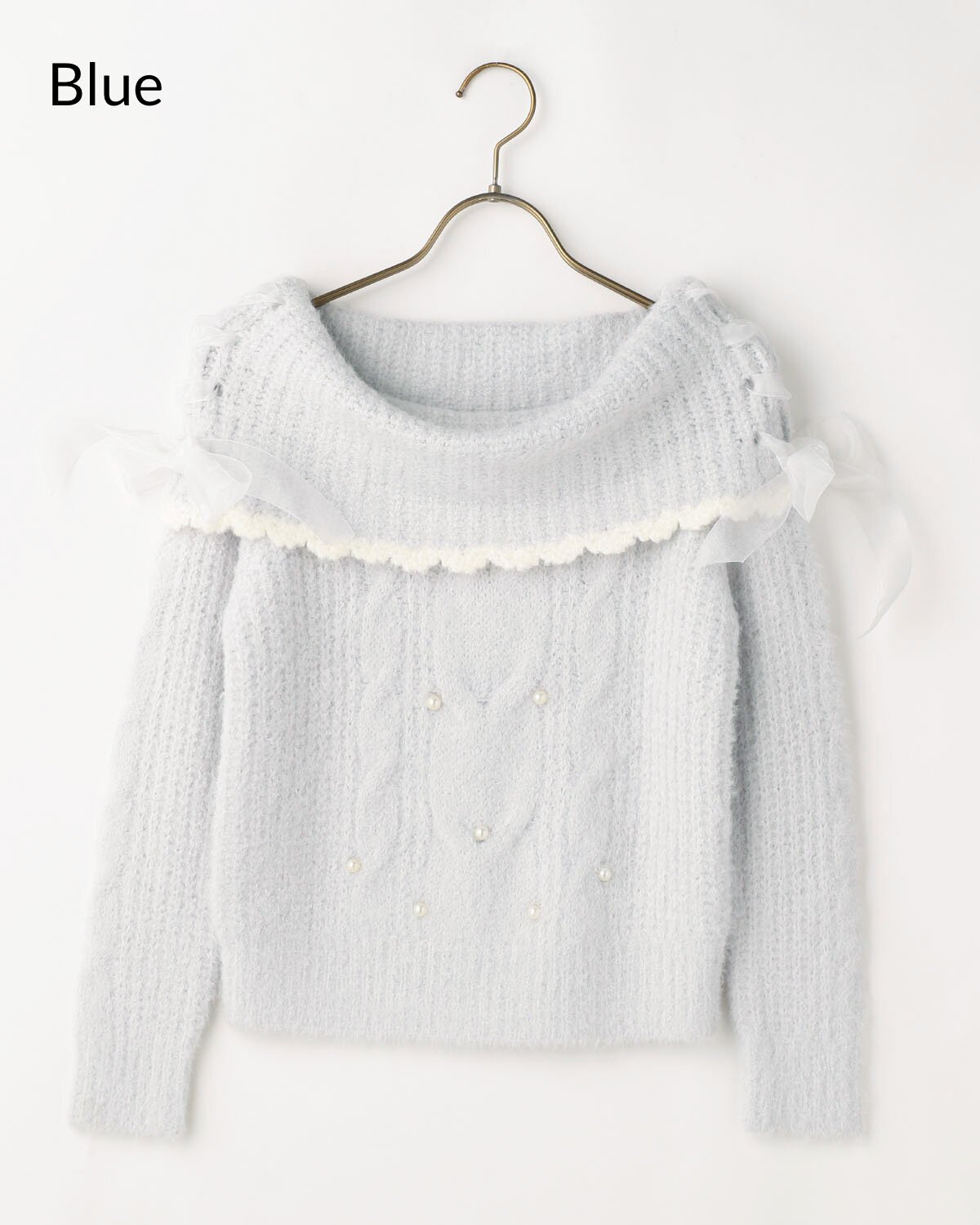 LIZ LISA Off-Shoulder Ribbon Knit Top - Tokyo Otaku Mode (TOM)