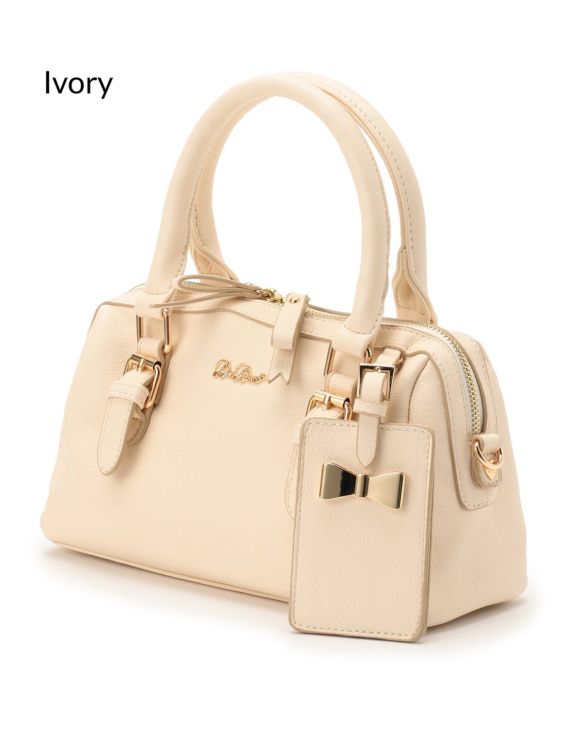 ★DE MERIEL★ VT Boston Bag Ivory VTBOSTON Demeriel VT Boston Bag