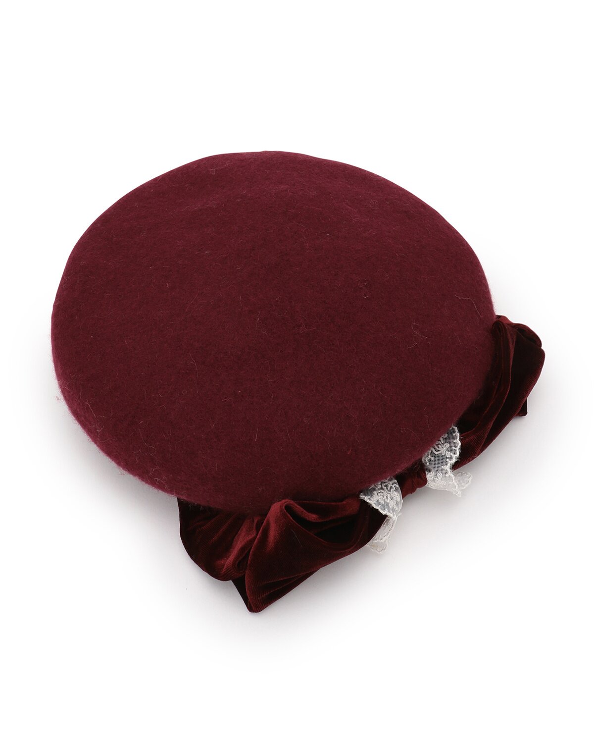 OVT-U☆Ribbon Wool Beret Amazon.com: Autumn and Winter Wool Buds Wind Ribbon Beret