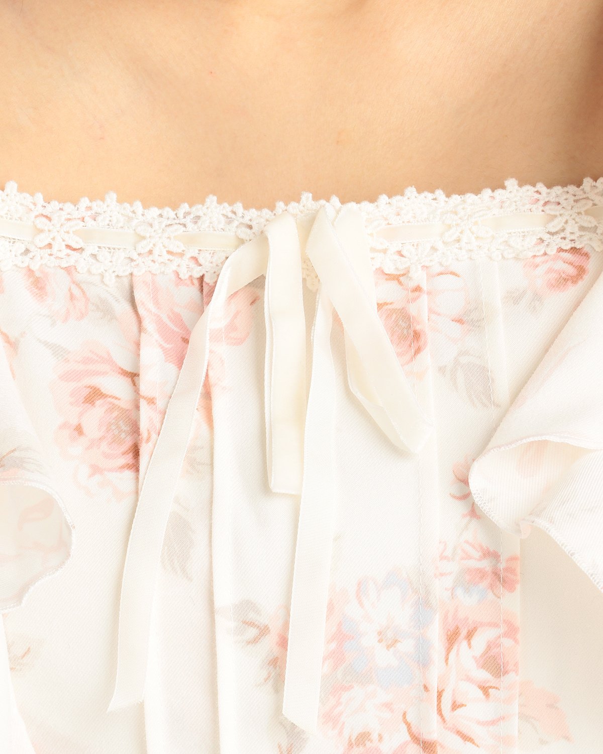 Robe Japonaise Style Himekaji Evelyn Liz Lisa Lilas - Volants, Fleurs Roses, Taille S