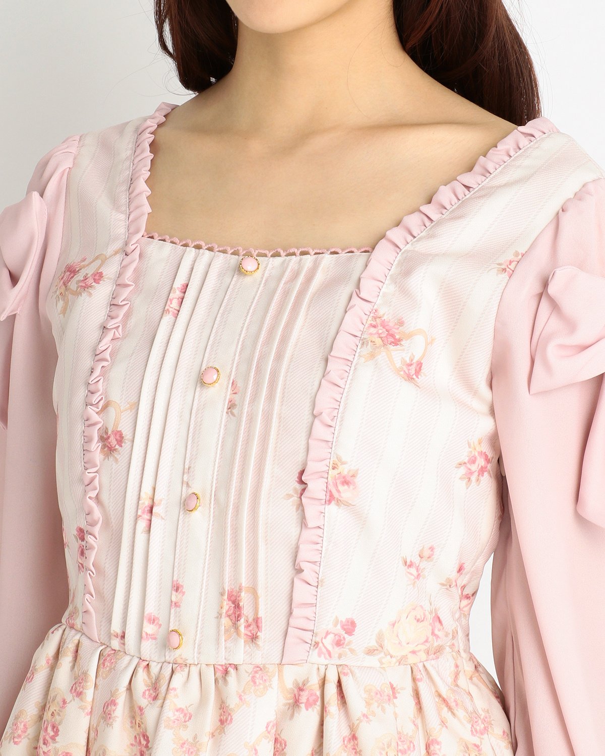 LIZ LISA Floral Cross Pattern Top - Tokyo Otaku Mode (TOM)