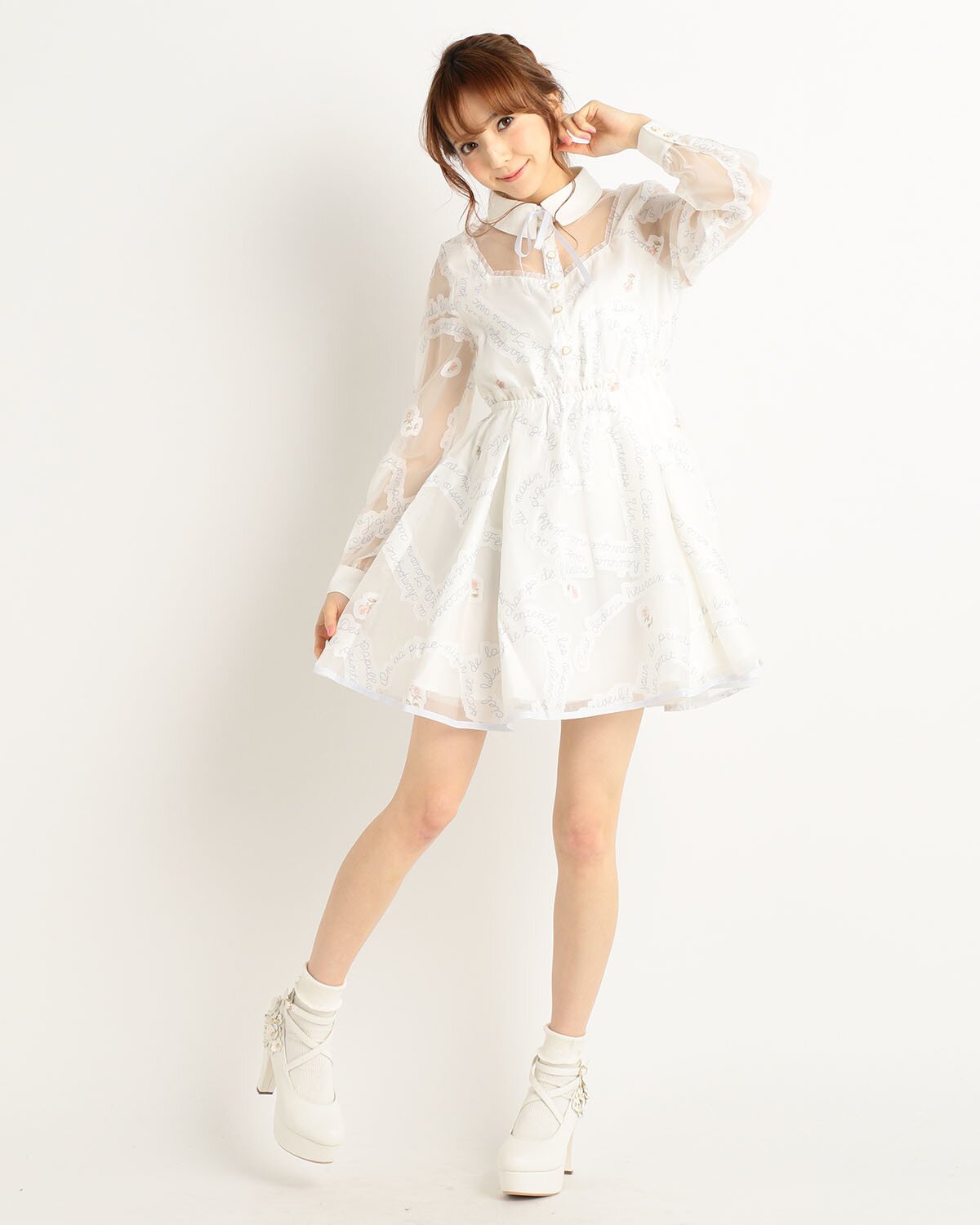 liz lisa brown dress