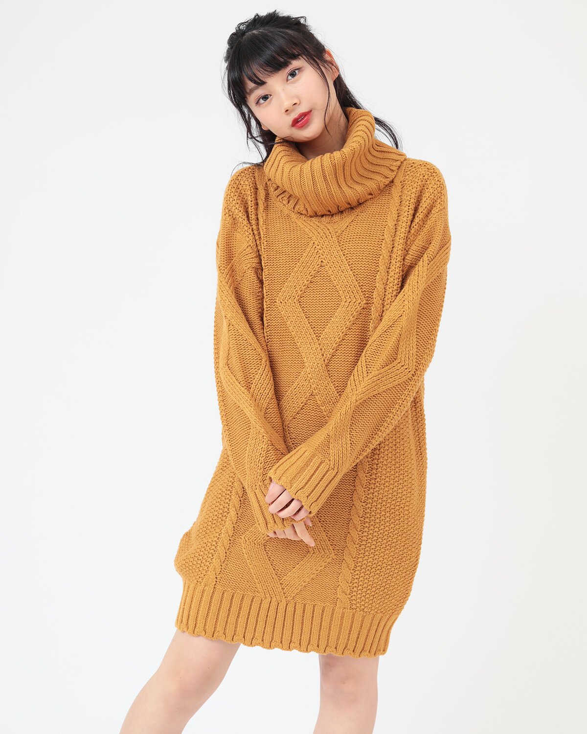 LIZ LISA Knit Turtleneck Dress