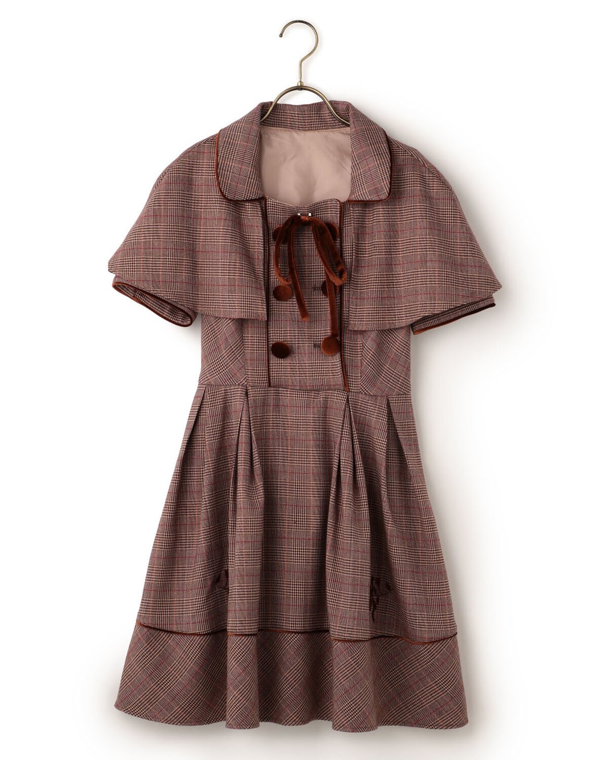 LIZ LISA Glen Plaid Dress w/ Cape: LIZ LISA - Tokyo Otaku