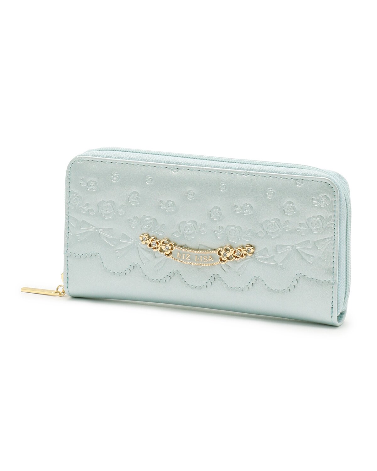 LIZ LISA Embossed Enamel Zip-Around Wallet - Tokyo Otaku