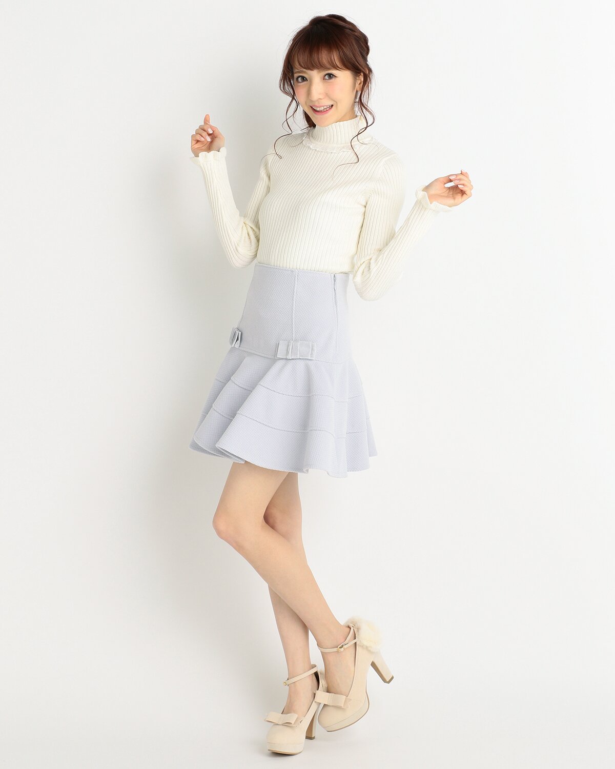 [threetimes] Eve Skirt ★大人気★ コットンボリュームSK｜evelyn（エブリン）公式通販サイト