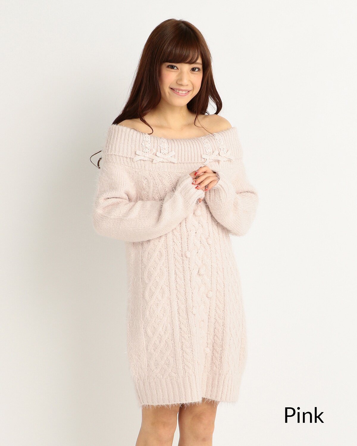 LIZ LISA Off-Shoulder Knit Winter Dress - Tokyo Otaku Mode (TOM)