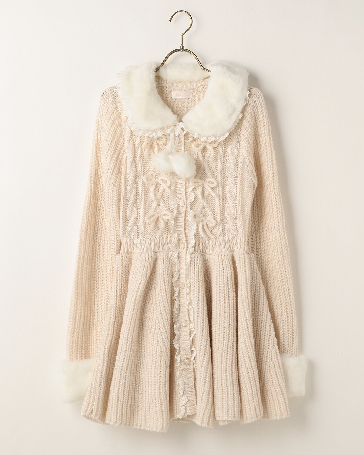 LIZ LISA Fur Mesh Peplum Cardigan - Tokyo Otaku Mode (TOM)