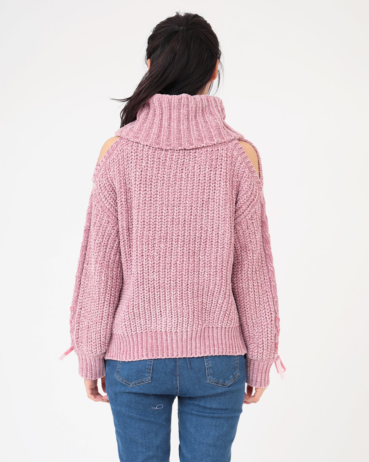 LIZ LISA Loose Turtleneck Open Shoulder Knit Top - Tokyo Otaku 