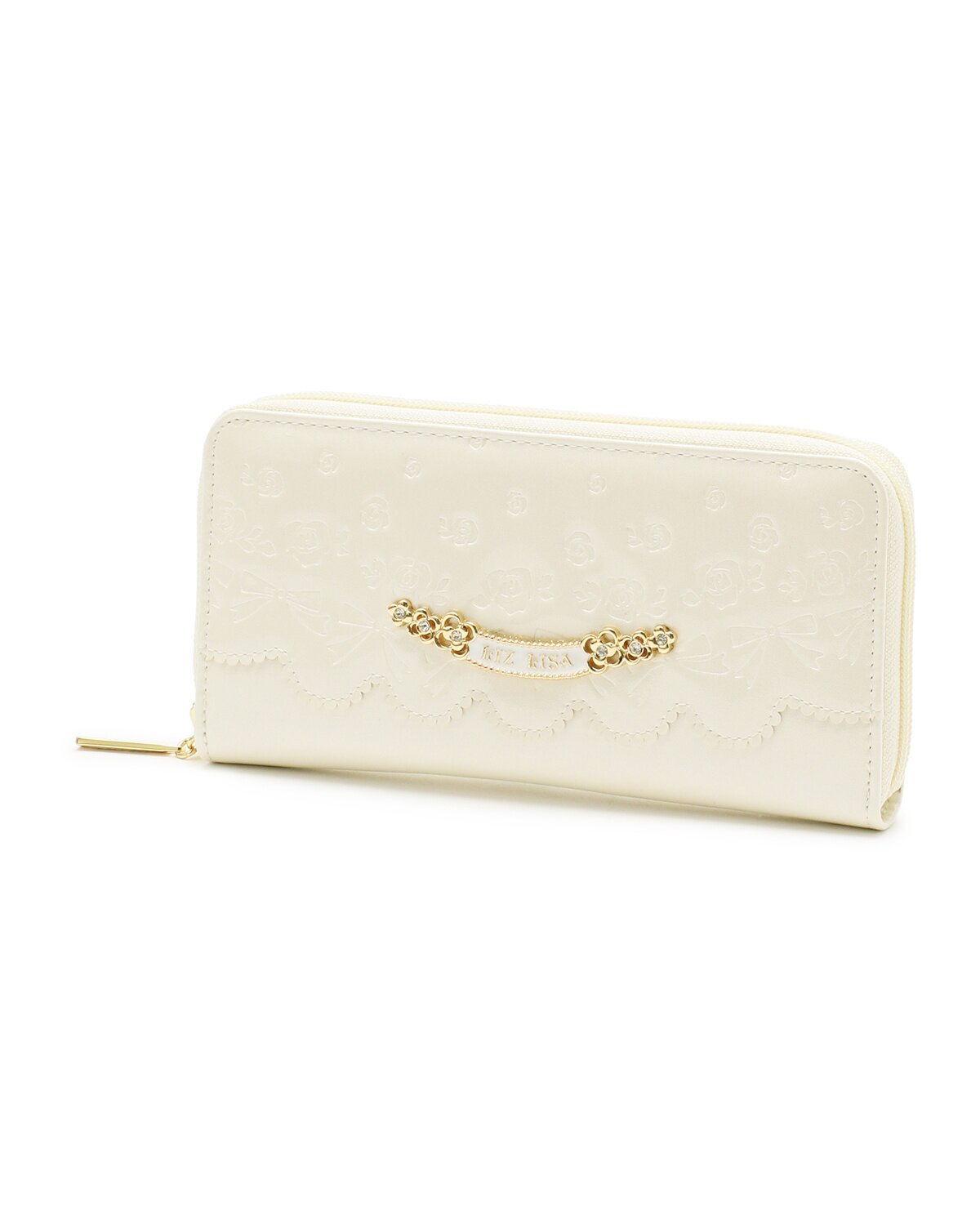 LIZ LISA Embossed Enamel Zip-Around Wallet - Tokyo Otaku