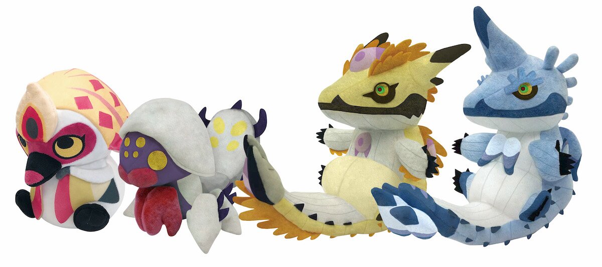 monster hunter rise garku large plush cushion