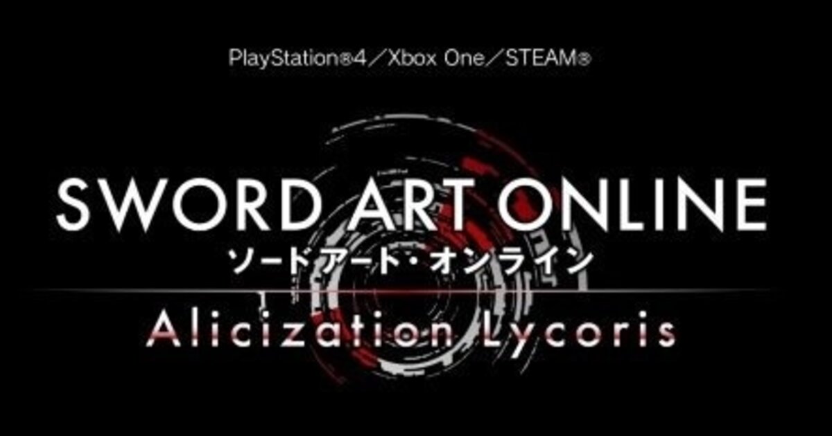 SWORD ART ONLINE Alicization Lycoris on Steam