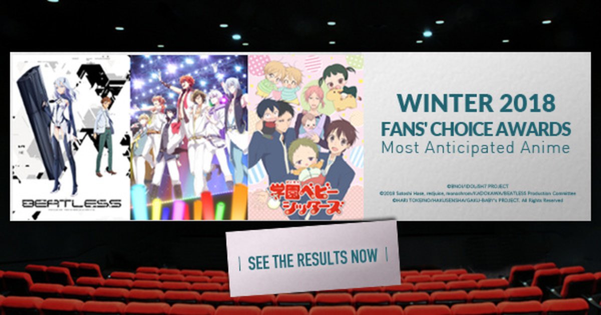 [Female Fans' Choice] Top 10 Winter 2018 Anime! | Anime News | Tokyo Otaku  Mode (TOM) Shop: Figures & Merch From Japan