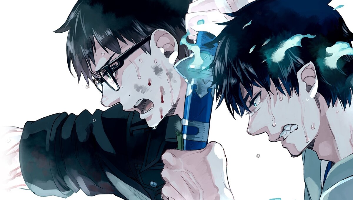 Синий экзорцист 2. Синий экзорцист гуль. Синий экзорцист и d Gray man. Blue Exorcist subbed.