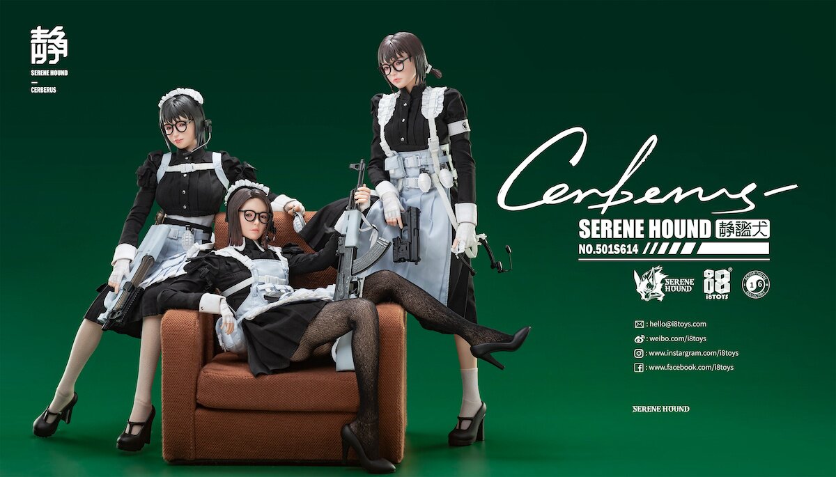 i8TOYS SERENE HOUND CERフィギュア 1/6 Serene Hound Series 501S614-C Cerberus Maid Team Cer 1/6 Scale