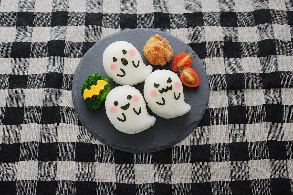 Kitchenware Halloween Ghost Onigiri Mold Rice Ball Kit/Seaweed Punch/Bento  Japan