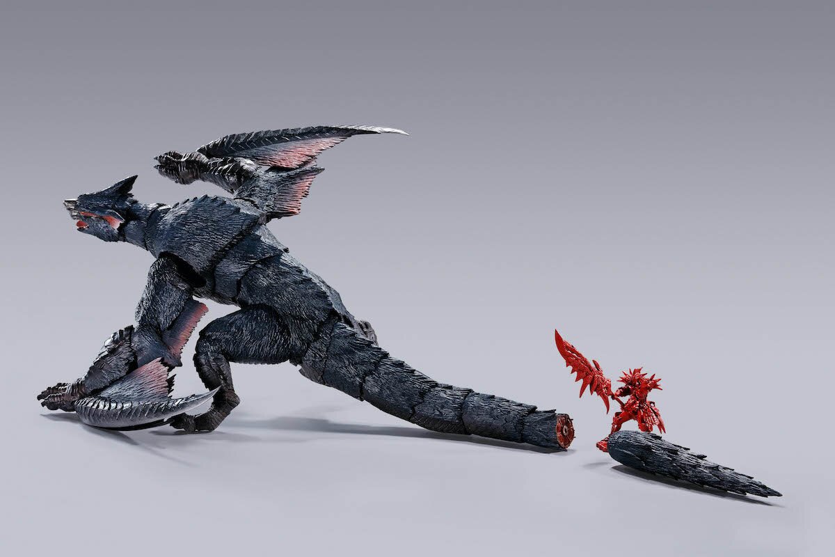 NARGACUGA フィギュア MONSTER HUNTER Bandai Monster Hunter Nargacuga Super Modeling Soul Portable