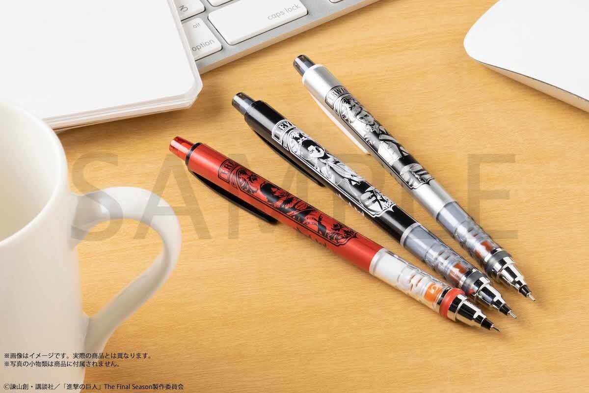 Anime Pens Blue Attack Titans, Attack Titan School Pencil