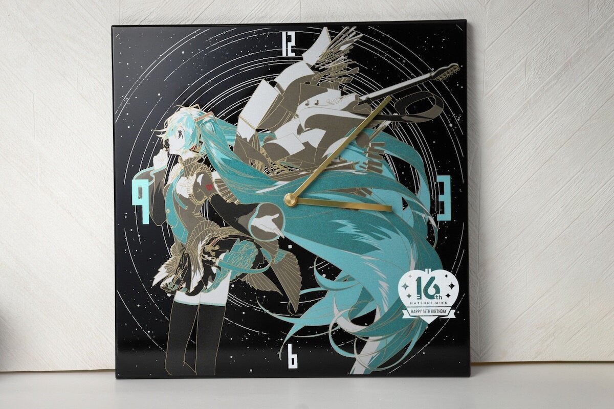 Hatsune Miku - Happy 16th Birthday Maki-e Wall Clock - Tokyo Otaku