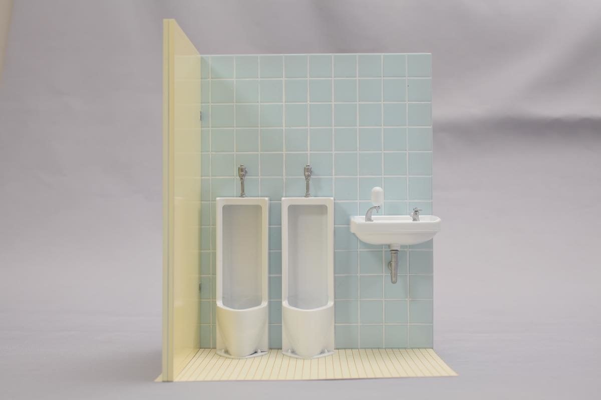 Restroom Scale Model Kit Oretachi no 1/12 Scale Men's Public Restroom (Plastic Model ) - Tokyo ...