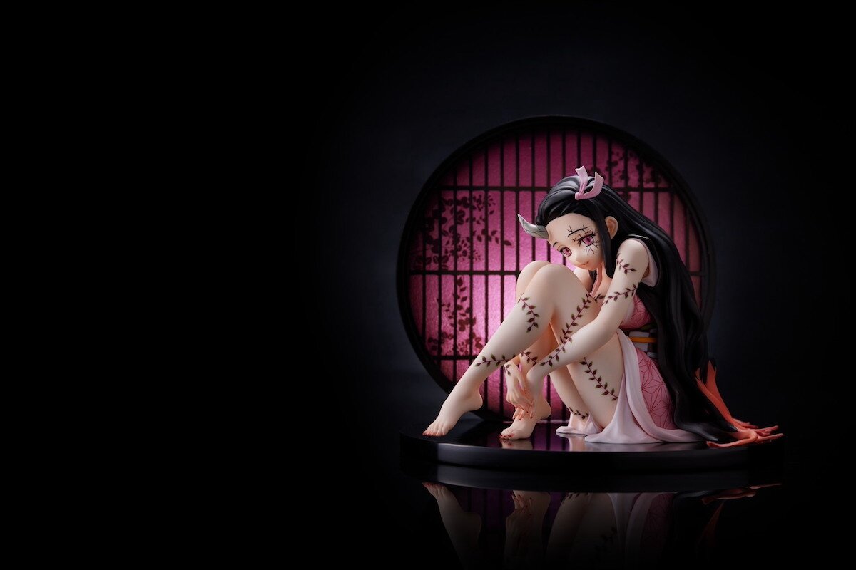 nezuko sex toys Kamado Nezuko Statue Resin Sky Sex Demon Slayer: Kimetsu no Yaiba 30cm